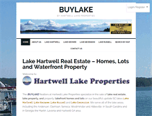 Tablet Screenshot of buylake.com